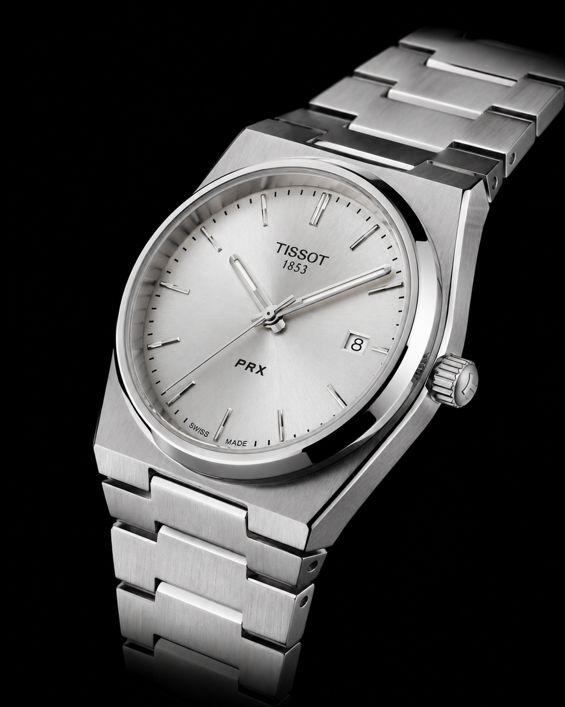 Tissot PRX Luxury Stainless Steel Watch – Silver Dial